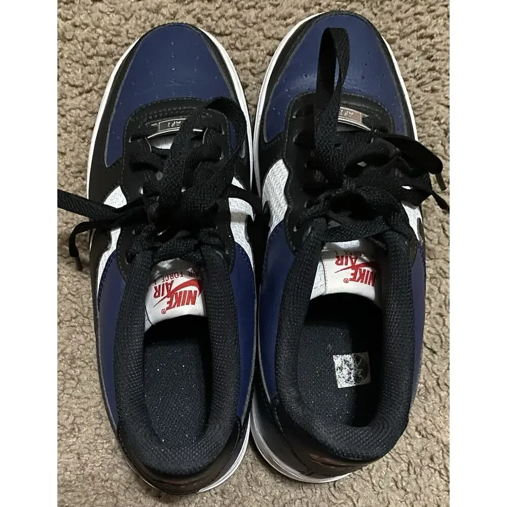 Nike Air Force 1 GS Sneakers Casual Gym Shoes Midnight Navy Sz 6.5Y Womens 8M